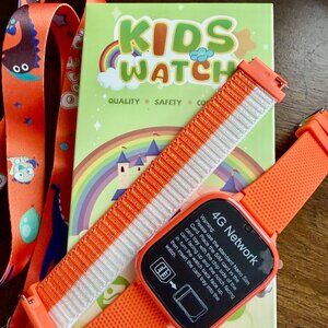 NWB OKYUK 4G Smartwatch, Kids Watch w/SIM Card, Games, SOS Emergency Call Button